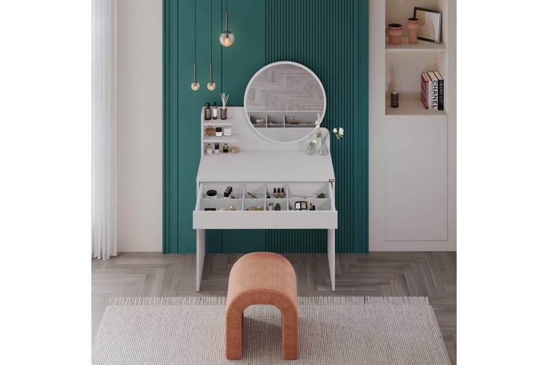 Dralen Sminkbord 90 cm - Taupe - Möbler - Bord & matgrupper - Sminkbord & toalettbord
