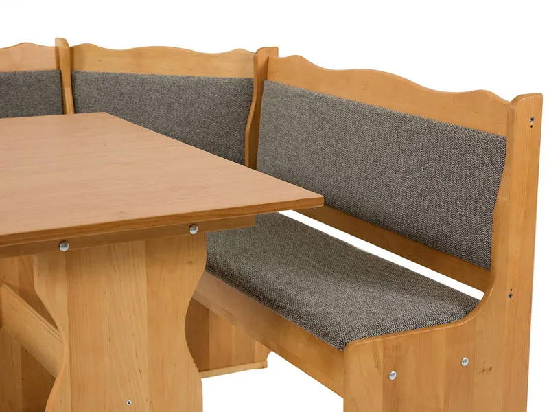 Drosbacken 7-sits Matgrupp för kök - Brun med beige klädsel (Matana 18) - Möbler - Bord & matgrupper - Matgrupper