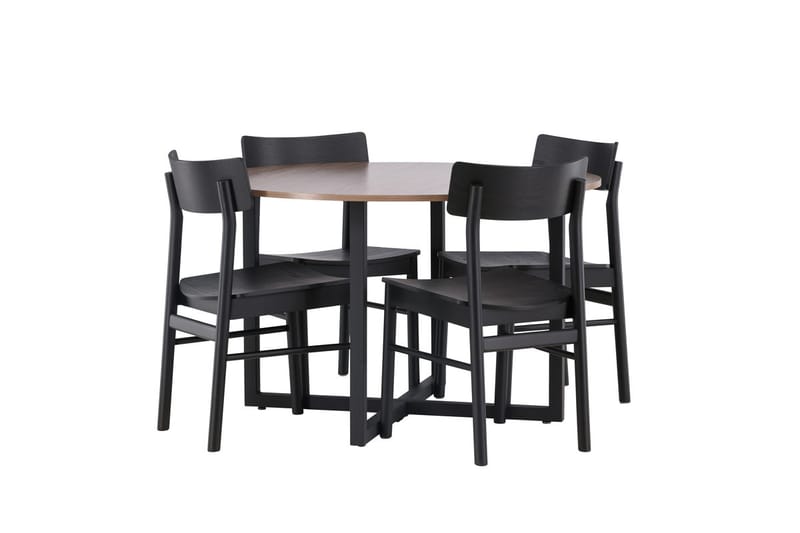 Durango Matbord 120 cm Rund med 4 Montros Matstol - Möbler - Bord & matgrupper - Matgrupper