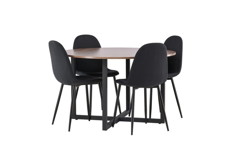 Durango Matbord 120 cm Rund med 4 Polar Matstol - Möbler - Bord & matgrupper - Matgrupper