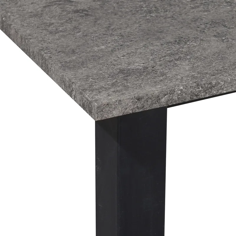 Durham Matbord 160x90 cm - Betonggrå och svart - Möbler - Bord & matgrupper - Matbord & köksbord