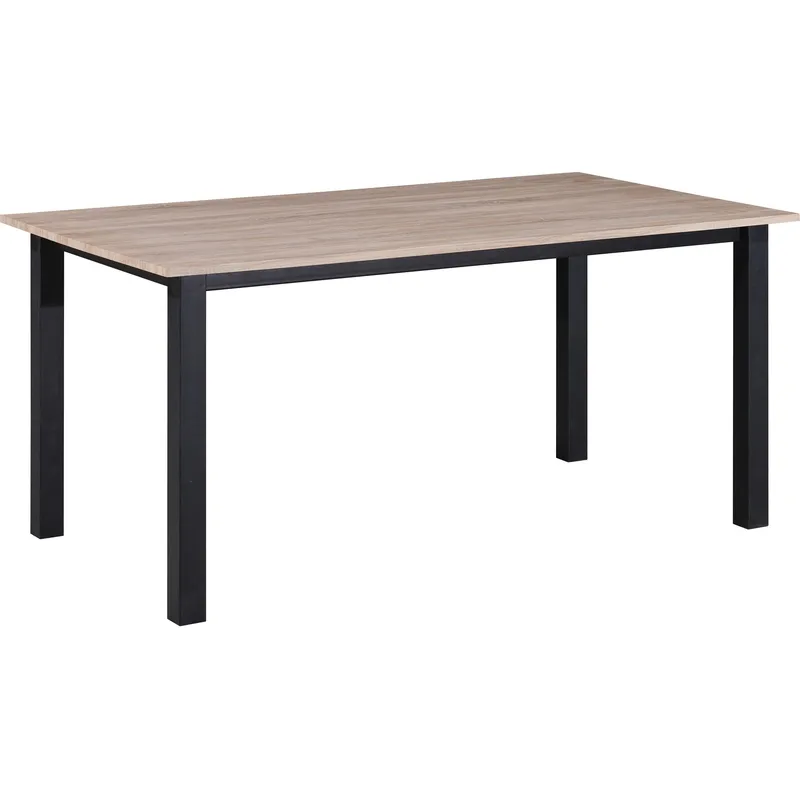 Durham Matbord 160x90 cm, Ekbrun och svart