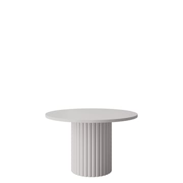 Durvan Runt Soffbord med Ribbad Pelare 67 cm i Trä - Beige - Möbler - Bord & matgrupper - Soffbord