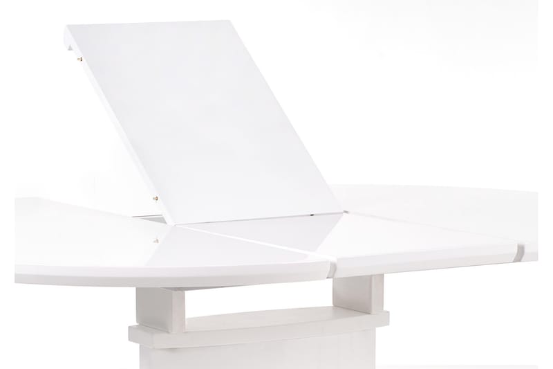 Earle Förlängsningsbart Matbord 120 cm Rund - Vit - Matbord & köksbord