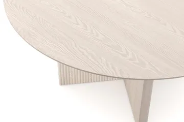 Edda Runt Matbord 150cm Fanér - Vitlaserad ek - Möbler - Bord & matgrupper - Matbord & köksbord