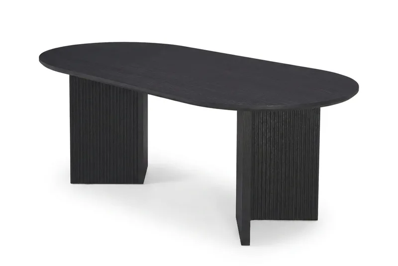 Edda Soffbord Oval 120 cm, Svart