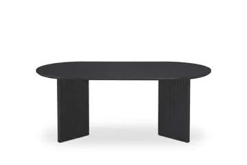 Edda Soffbord Oval 120 cm - Svartlaserad ek - Möbler - Bord & matgrupper - Soffbord