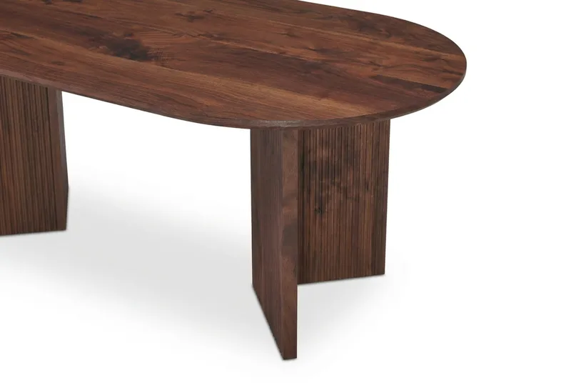 Edda Soffbord Oval 120 cm - Valnöt - Möbler - Bord & matgrupper - Soffbord