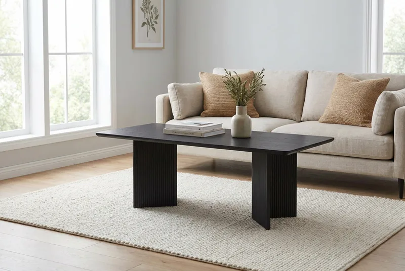 Edda Soffbord Rektangulär 120 cm - Svart - Möbler - Bord & matgrupper - Soffbord