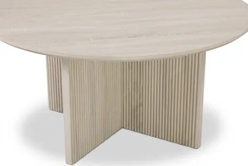 Edda Soffbord Rund 85 cm - Vitlaserad ek - Möbler - Bord & matgrupper - Soffbord
