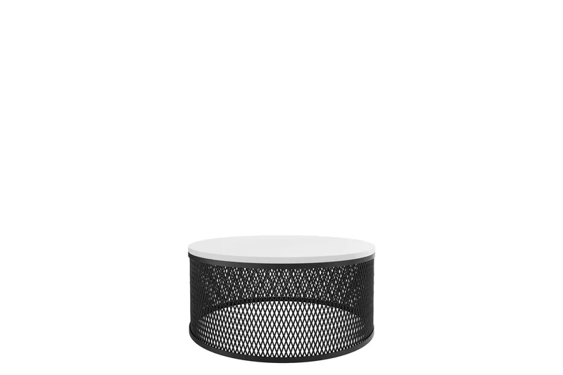 Elani Soffbord 58 cm, Svart/Vit