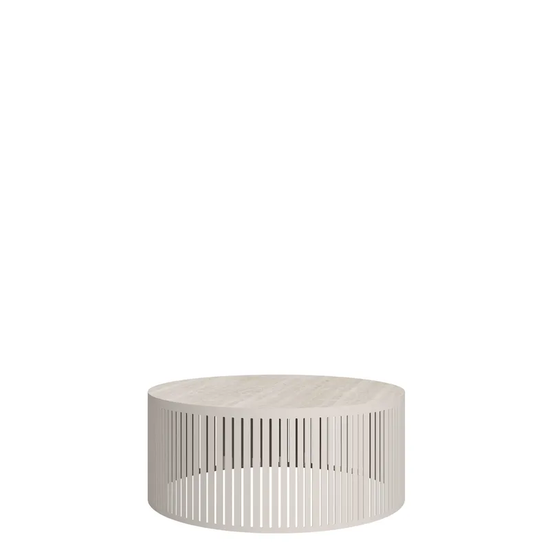 Elenio Soffbord 59 cm Rund, Beige|brun