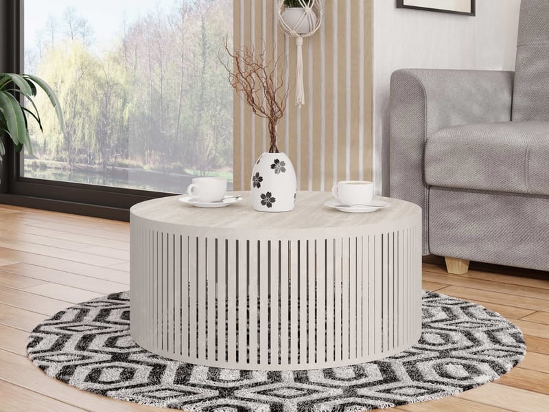Elenio Soffbord 59 cm Rund - Beige|brun - Möbler - Bord & matgrupper - Soffbord