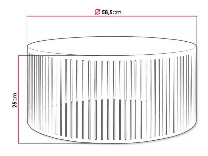 Elenio Soffbord 59 cm Rund - Beige|brun - Möbler - Bord & matgrupper - Soffbord