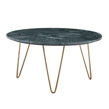 Eliano Soffbord 70 cm - Grön marmor och guld - Möbler - Bord & matgrupper - Soffbord
