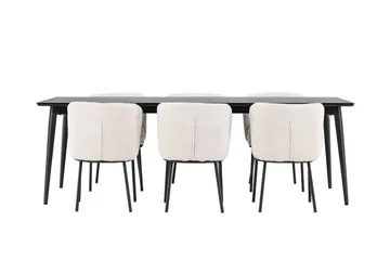 Ellis Matbord 230x85 cm med 6 Agnes Matstol - Möbler - Bord & matgrupper - Matgrupper