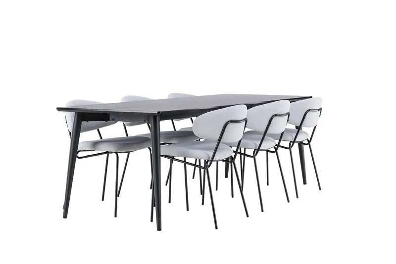 Ellis Matbord 230x85 cm med 6 Chico Matstol - Möbler - Bord & matgrupper - Matgrupper