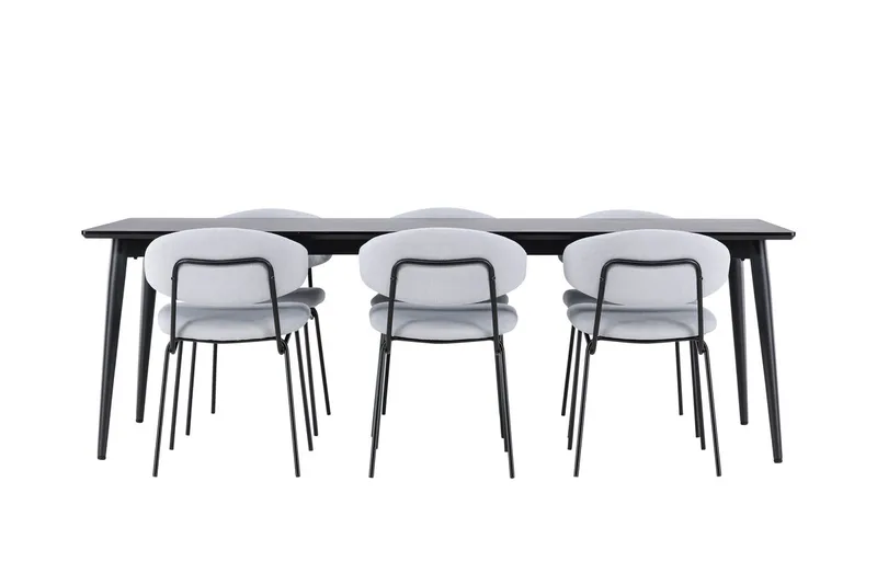 Ellis Matbord 230x85 cm med 6 Chico Matstol - Möbler - Bord & matgrupper - Matgrupper