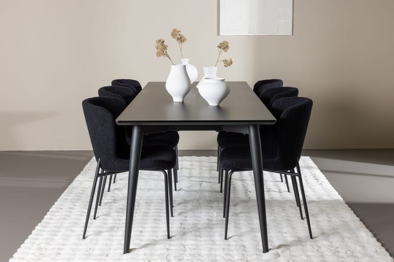 Ellis Matbord 230x85 cm med 6 Modesto Matstol