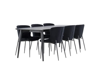 Ellis Matbord 230x85 cm med 6 Modesto Matstol - Möbler - Bord & matgrupper - Matgrupper