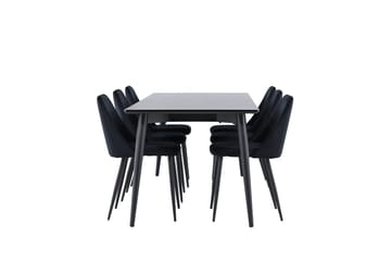 Ellis Matbord 230x85 cm med 6 Night Matstol - Möbler - Bord & matgrupper - Matgrupper