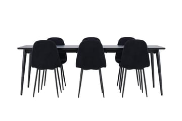 Ellis Matbord 230x85 cm med 6 Polar Matstol - Möbler - Bord & matgrupper - Matgrupper