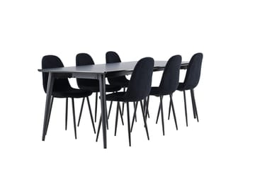 Ellis Matbord 230x85 cm med 6 Polar Matstol - Möbler - Bord & matgrupper - Matgrupper