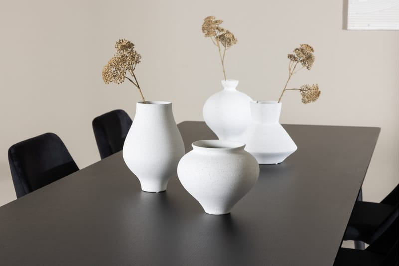 Ellis Matgrupp 230 cm Rektangulär med 6 Night stolar - Svart/Svart - Möbler - Bord & matgrupper - Matgrupper