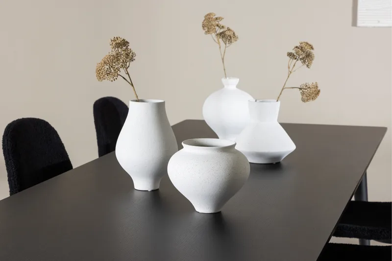 Ellis Matgrupp 230 cm Rektangulär med 6 Polar stolar - Svart/Svart - Möbler - Bord & matgrupper - Matgrupper