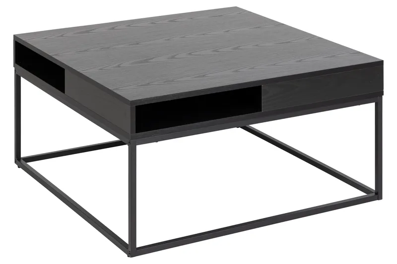 Elmorral Soffbord 80x80 cm, Svart