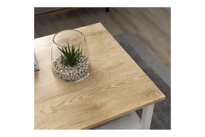 Elvano Soffbord 100 cm - Natur/Vit - Möbler - Bord & matgrupper - Soffbord