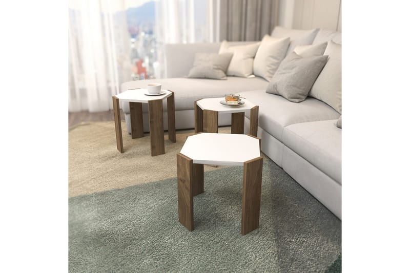 Elvaran Soffbord 44,5 cm - Brun/Vit - Möbler - Bord & matgrupper - Soffbord