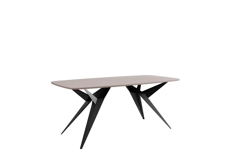 Elvora Matbord 160 cm Rektangulär - Beige/Svart - Möbler - Bord & matgrupper - Matbord & köksbord
