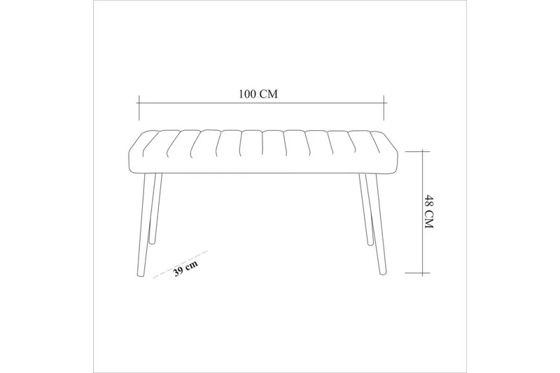 Ergene Matgrupp 120 cm Rektangulär - Natur/Blå - Möbler - Bord & matgrupper - Matgrupper