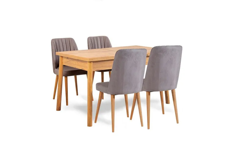 Ergene Matgrupp 120 cm Rektangulär, Natur/Grå