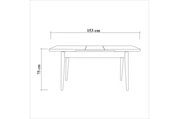 Ergene Matgrupp 120 cm Rektangulär - Natur/Grön - Möbler - Bord & matgrupper - Matgrupper