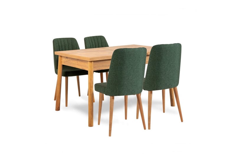 Ergene Matgrupp 120 cm Rektangulär, Natur/Grön