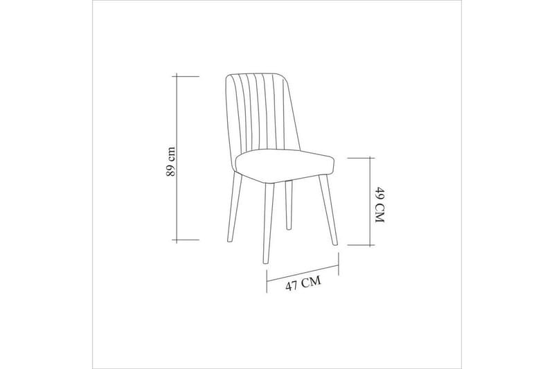 Ergene Matgrupp 120 cm Rektangulär - Natur/Sten - Möbler - Bord & matgrupper - Matgrupper