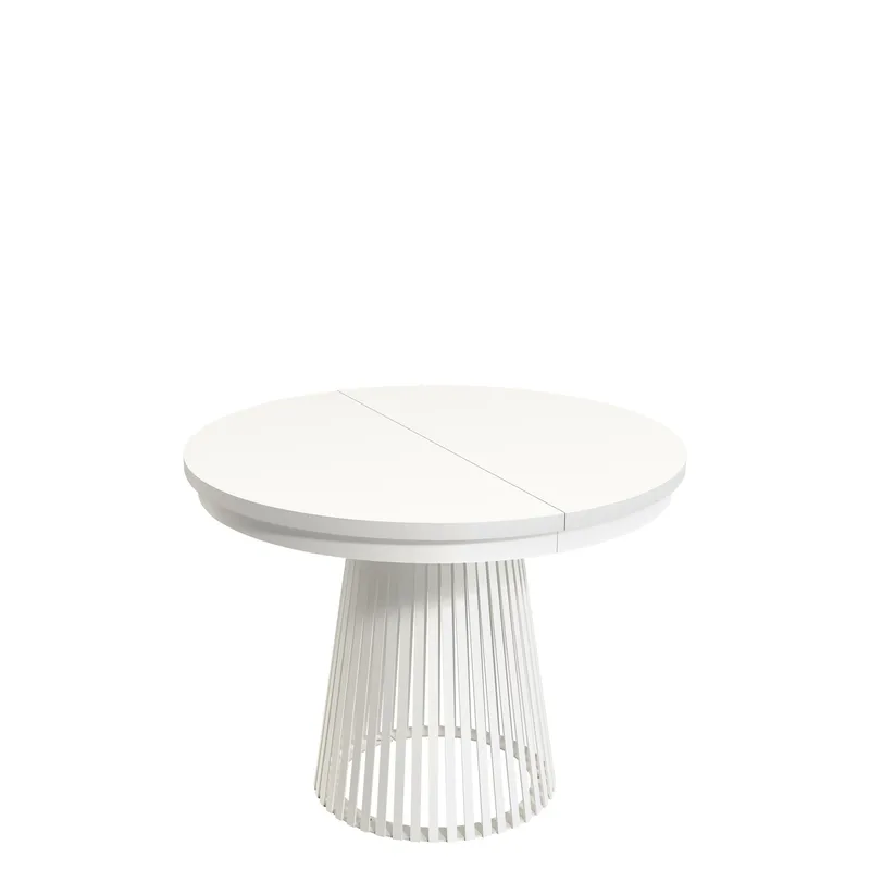 Erylan Matbord rund förlängningsbart 100-180 cm - Vit - Möbler - Bord & matgrupper - Matbord & köksbord