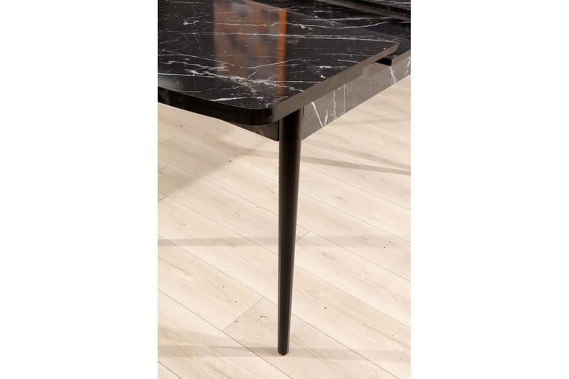 Eryon Matbord 132 cm Rektangulär - Svart/Vit - Möbler - Bord & matgrupper - Matbord & köksbord