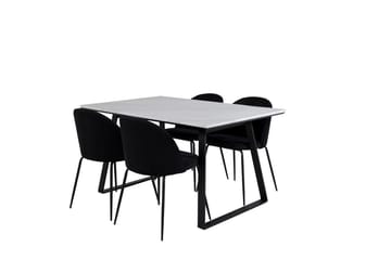 Estelle matbord med 4 Wrinkles Matstol - Möbler - Bord & matgrupper - Matgrupper