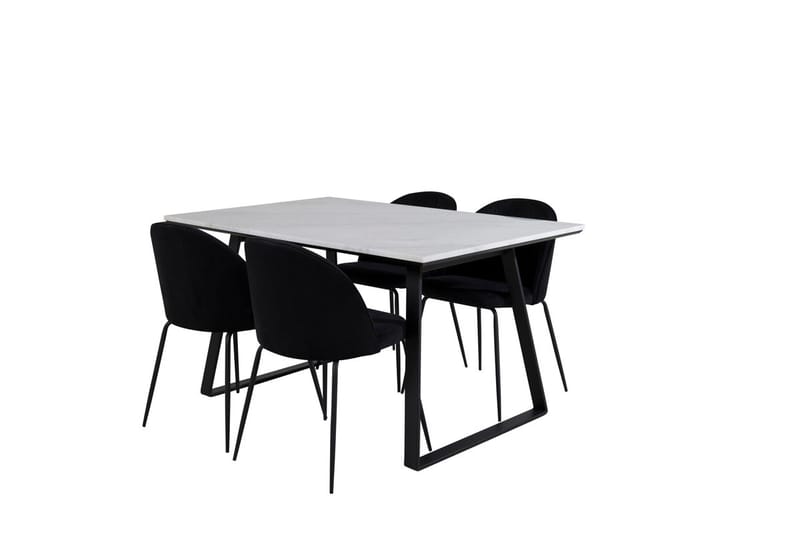 Estelle matbord med 4 Wrinkles Matstol - Möbler - Bord & matgrupper - Matgrupper