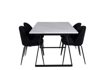 Estelle matbord med 4 Wrinkles Matstol - Möbler - Bord & matgrupper - Matgrupper