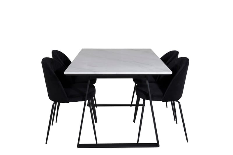 Estelle matbord med 4 Wrinkles Matstol - Möbler - Bord & matgrupper - Matgrupper