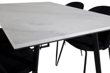 Estelle matbord med 4 Wrinkles Matstol - Möbler - Bord & matgrupper - Matgrupper