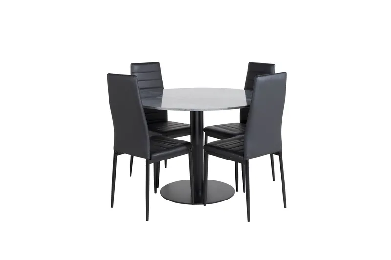Estelle Matgrupp 106 cm Rund med 4 Slim stolar, undefined