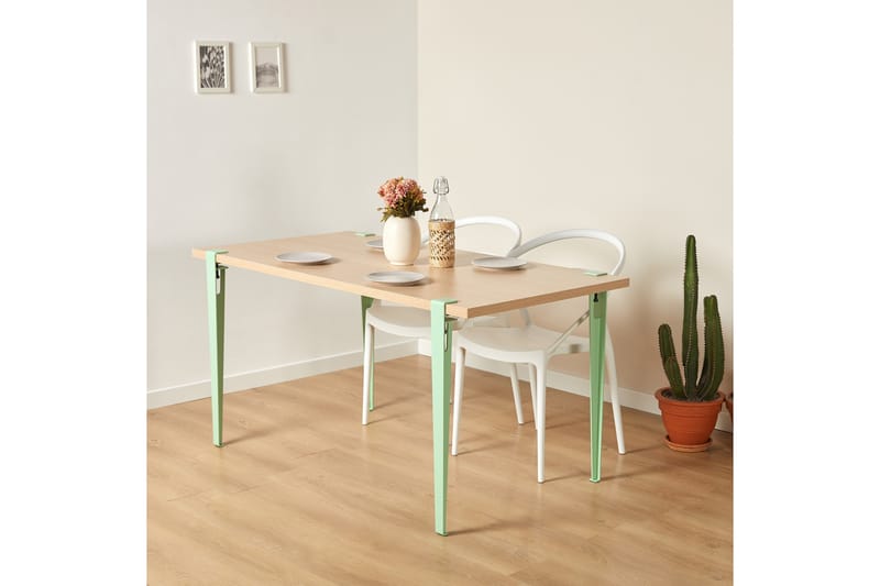 Eurotas Matbord 120x60 cm Brun/Blå - Hanah Home - Möbler - Bord & matgrupper - Matbord & köksbord