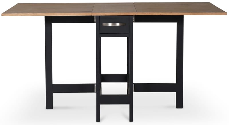 Fårö slagbord svart / ek - Svart/Ek - Möbler - Bord & matgrupper - Klaffbord & Hopfällbart bord