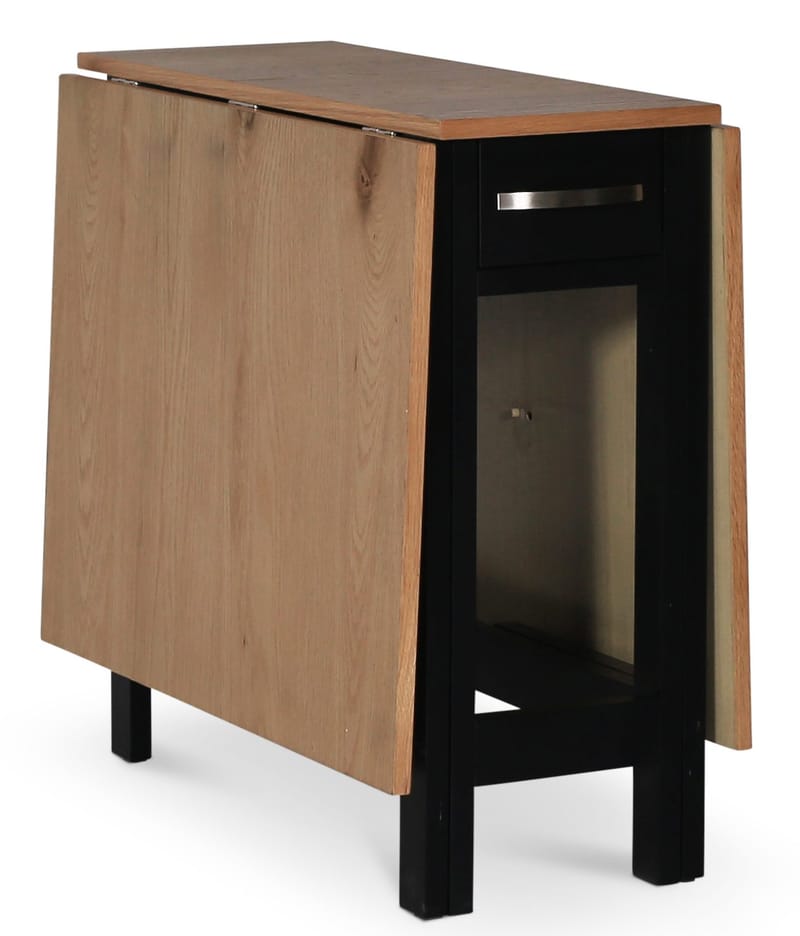 Fårö slagbord svart / ek, Svart/Ek