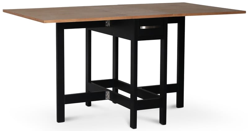 Fårö slagbord svart / ek - Svart/Ek - Möbler - Bord & matgrupper - Klaffbord & Hopfällbart bord